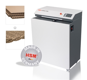 HSM ProfiPack papmakulator P425, model na podłogę, 400V z zestawem adapterów.