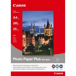 Canon SG-201 Photo Plus Półbłyszczący 260g/m² - A4, 20 arkuszy