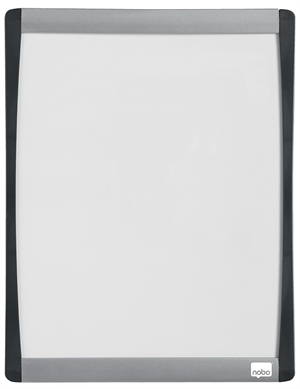 Nobo WB Tablica na statywie z zaokrągloną ramką, kolor biały, rozmiar 28x21,5cm