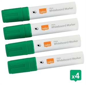 Nobo WB Marker Glide Jumbo skośny 10mm zielony (4)