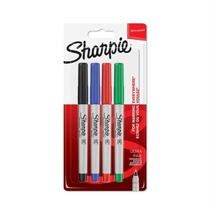Sharpie Marker Ultra Fine 0,3mm zestaw (4)