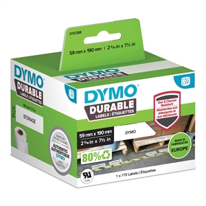 Drukarka etykiet Dymo LabelWriter Durable, etykieta na duże półki, 59 mm x 190 mm, szt.