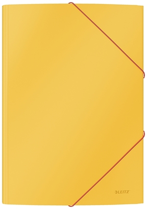 Leitz 3-skrzydłowy elastyczny segregator Cosy, karton, A4, żółty