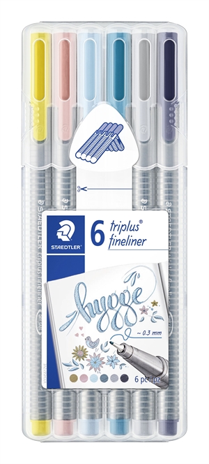 Staedtler Fineliner Triplus 0,3mm Hygge ass (6)Proszę przetłumaczyć na polski:Staedtler Fineliner Triplus 0,3mm Hygge zestaw (6)