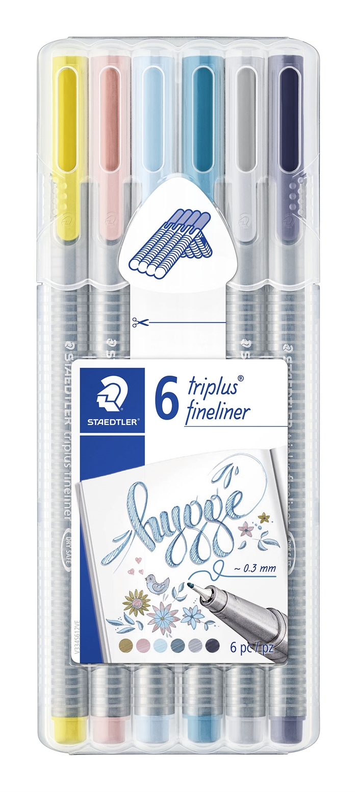 Staedtler Fineliner Triplus 0,3mm Hygge ass (6)

Proszę przetłumaczyć na polski:

Staedtler Fineliner Triplus 0,3mm Hygge zestaw (6)