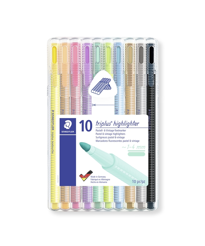 Staedtler Długopis Podkreślający Textsurfer Triplus pastel, zestaw (10)