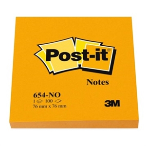 3M Post-it Notes 76 x 76 mm, pomarańczowe