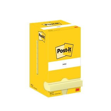 3M Notatki samoprzylepne Post-it 76 x 76 mm, żółte - 12 sztuk