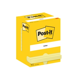 3M Notesy samoprzylepne Post-it 76 x 102 mm, żółte - opakowanie 12 sztuk
