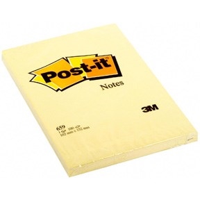 3M Notatki Post-it 102 x 152 mm, żółte