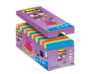 3M Post-it Z-Notes 76 x 76 mm, Super Sticky V-Pack - 16 opakowanie