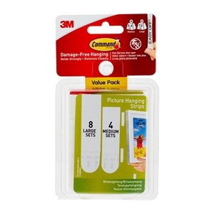 3M Paski Command do zawieszania obrazów Value Pack, biały