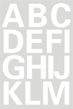 HERMA etykieta litery A-Z 25 mm biała szt.