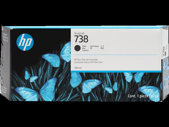 HP 738 300-ml Black Wkład atramentowy DesignJet Ink