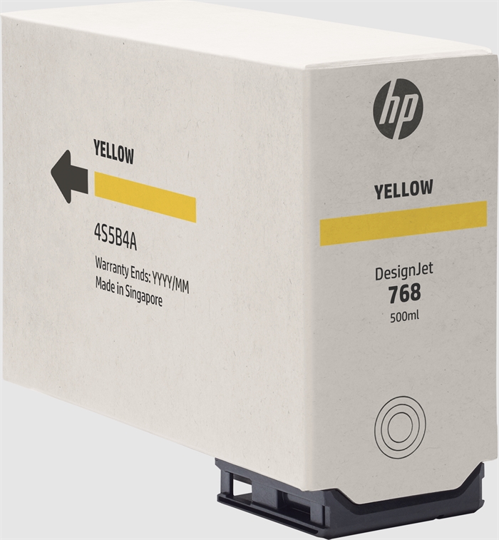 HP 768 Yellow 500-ml Wkład atramentowy DesignJet