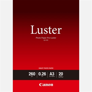 Canon Photo Paper Pro Luster 260g/m² - A3, 20 ark

Papier fotograficzny Canon Photo Paper Pro Luster 260g/m² - A3, 20 arkuszy