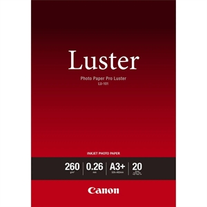 Canon Photo Paper Pro Luster 260g/m² - A3+, 20 ark

Canon Photo Paper Pro Luster 260g/m² - A3+, 20 ark