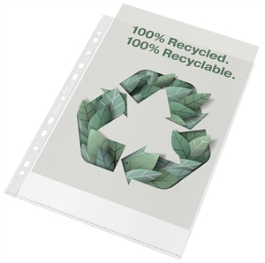 Esselte Lomme recycled 70my, polietylenowy odbijany logo, A4 odbicie (100 sztuk)
