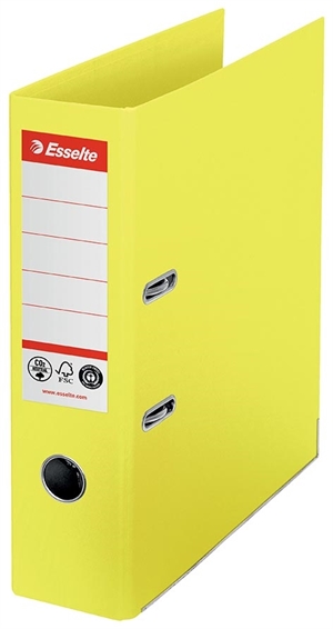 Esselte Brevordner No1 POB CO²-komp A4 75mm yellow (Żółty)