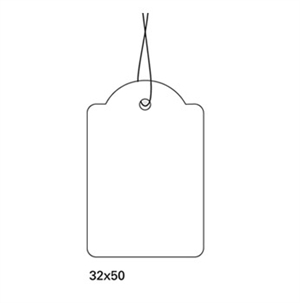 Naklejki HERMA z zawieszką i sznurkiem 32 x 50 mm, 1000 szt.