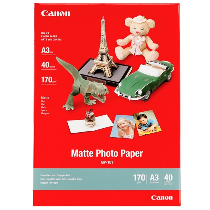 Canon MP-101 Matowe zdjęcia 170g/m² - A3, 40 arkuszy