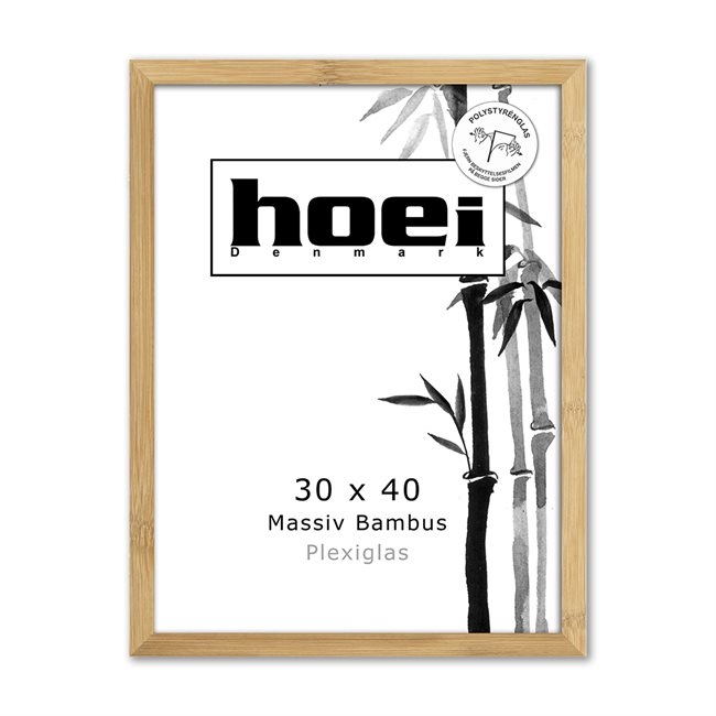 Rama z bambusa na zdjęcia i plakaty 30 x 40 cm PLEXI