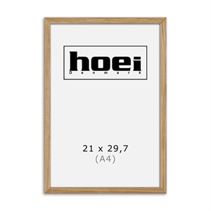 Massywna rama z drewna dębowego na zdjęcia i plakaty w rozmiarze 21 x 29,7 cm (A4)
