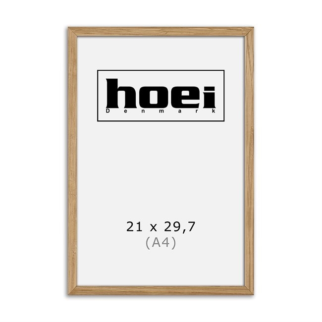 Massywna rama z drewna dębowego na zdjęcia i plakaty w rozmiarze 21 x 29,7 cm (A4)