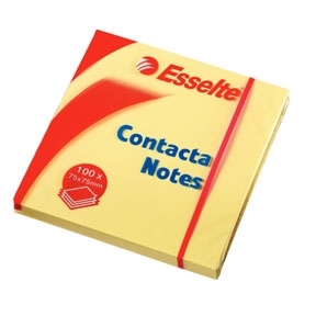 Esselte Contacta Notes 75 x 75 mm, żółte