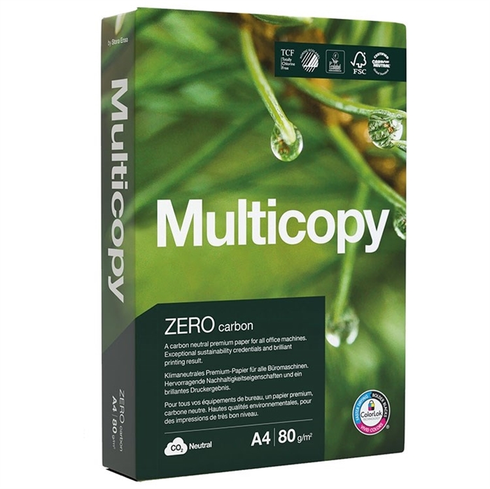 A4 MultiCopy Zero 80 g/m² - 500 ark opakowanie