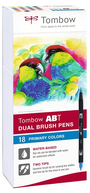 Tombow Marker ABT Dual Brush 18P-1 Basic 1 (18) 

Tombow Marker ABT Dual Brush 18P-1 Basic 1 (18)