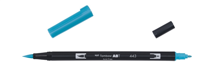 Tombow Marker ABT Dual Brush 443 turkusowy