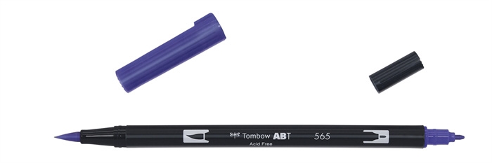 Tusz marker Tombow ABT Dual Brush 565 głęboka niebieskość