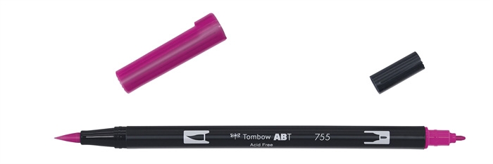 Tombow Marker ABT Dual Brush 755 rubine red