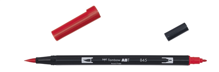 Marker Tombow ABT Dual Brush 845 karminowy