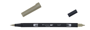 Tusz Tombow Marker ABT Dual Brush N57 ciepła szarość 5