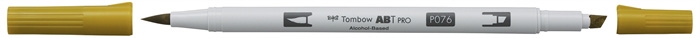 Tombow Marker alkoholowy ABT PRO Dual Brush 076 zielono-ochrowy