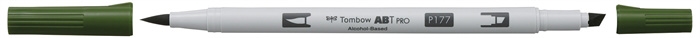 Tombow Marker alkoholowy ABT PRO Dual Brush 177 ciemny jade