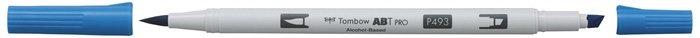 Tombow Marker alkoholowy ABT PRO Dual Brush 493 niebieski odblaskowy