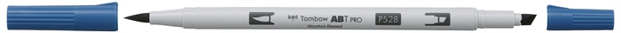 Marker alkoholowy Tombow ABT PRO Dual Brush 528 w kolorze granatowym.