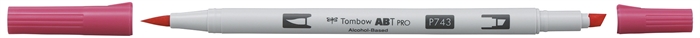 Tombow Marker alkoholowy ABT PRO Dual Brush 743 intensywny różowy