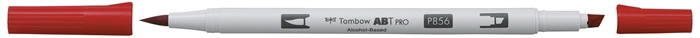 Tombow Marker alkoholowy ABT PRO Dual Brush 856 czerwienń makowego.