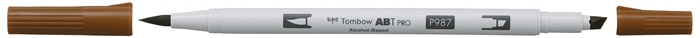 Marker alkoholowy Tombow ABT PRO Dual Brush 987, kolor brązowy
