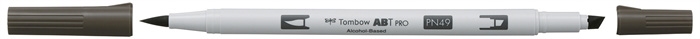 Tombow Marker alkoholowy ABT PRO Dual Brush N49 ciepły szary 8