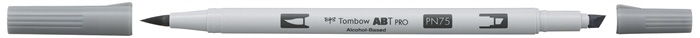Marker alkoholowy Tombow ABT PRO Dual Brush N75 chłodna szarość 3.