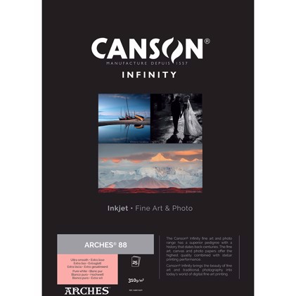 Canson Arches 88 Rag (Pure White) 310 - A4, 25 arkuszy