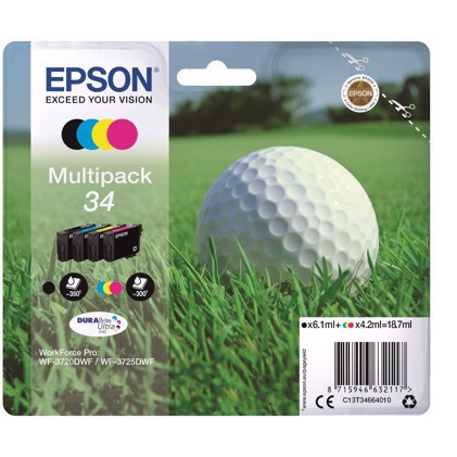 Epson T3466 Czterokolorowy zestaw atramentów.