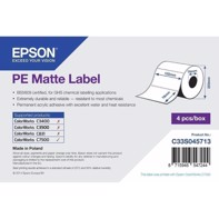 PE Matte Label - etykiety sztancowane 102 mm x 76 mm (1570 etykiet)