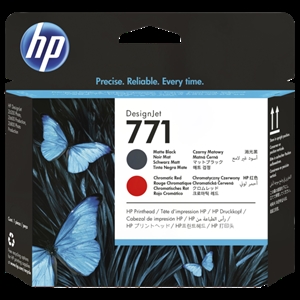 HP 771 Matte black/chromatic red głowica drukująca