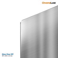 ChromaLuxe EXTENDED Sheet - 457 x 304 x 1,14 mm Gloss Clear Aluminium